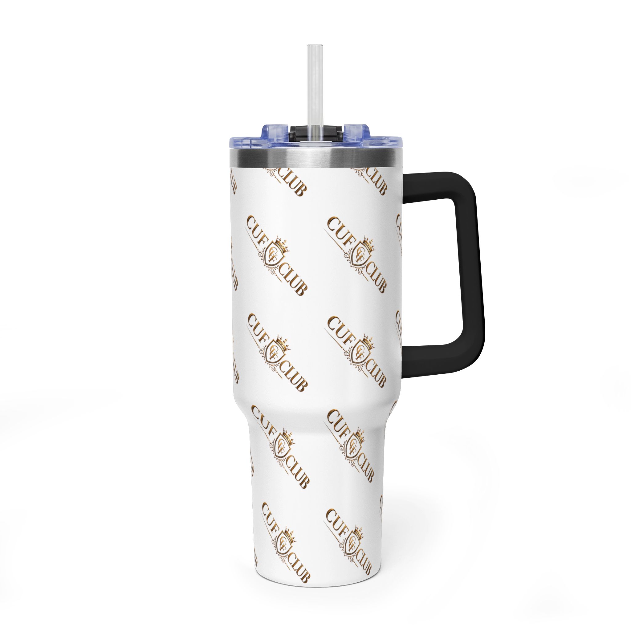 CUF CLUB 40oz Vacuum Tumbler with Handle — Insulated Travel Mug, - Image 5