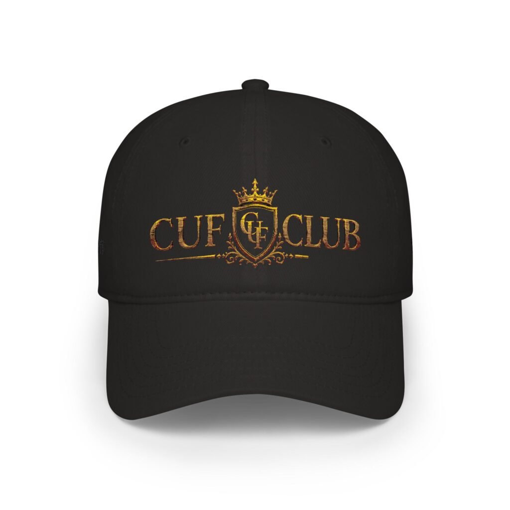 Premium Cuff Club Crest embroidery Low Profile Baseball Cap
