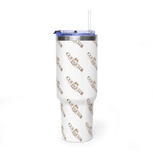 CUF CLUB 40oz Vacuum Tumbler with Handle — Insulated Travel Mug,