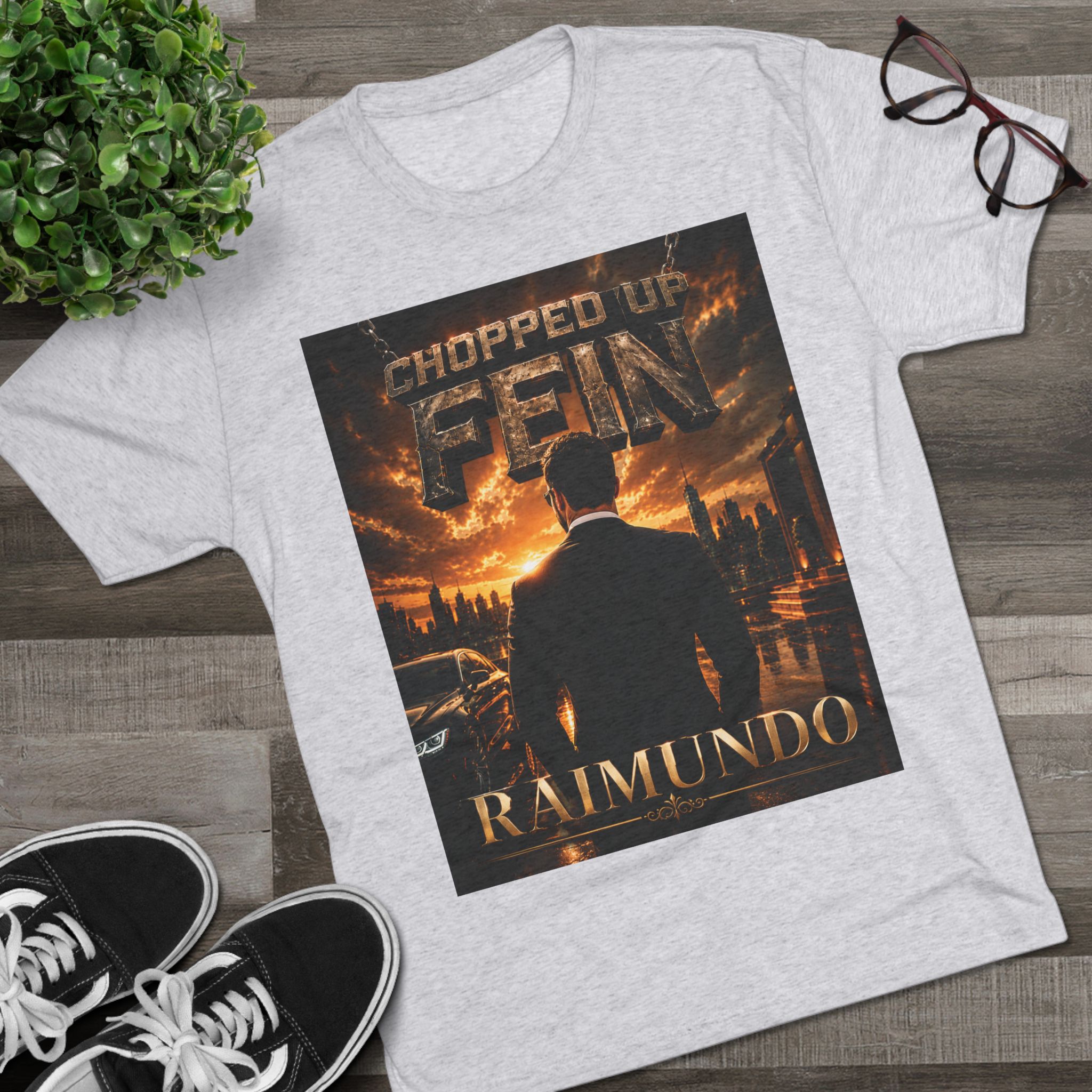 Chopped Up Fein Raimundo T-Shirt | Cuff Club Crest Tee - Image 11