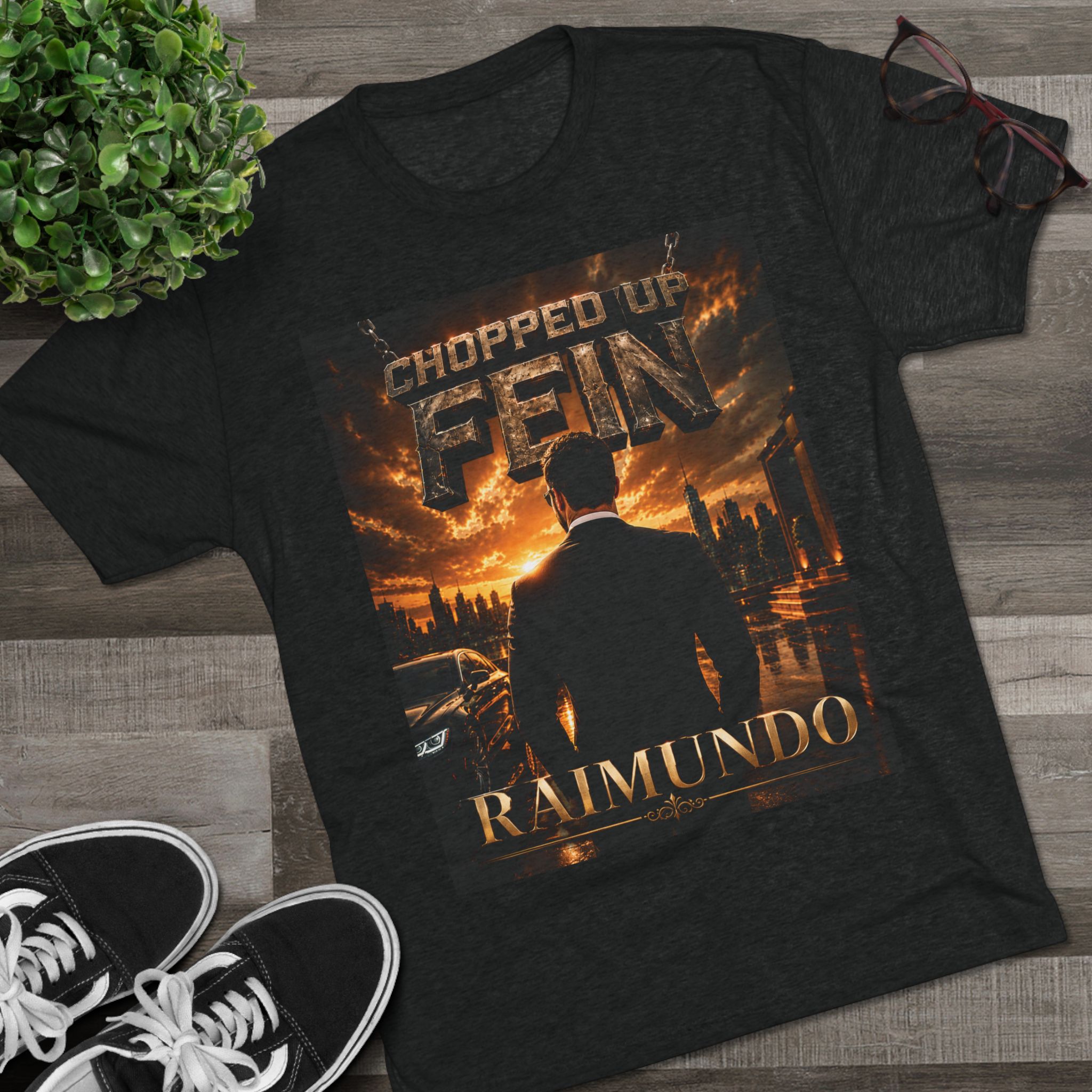 Chopped Up Fein Raimundo T-Shirt | Cuff Club Crest Tee - Image 7