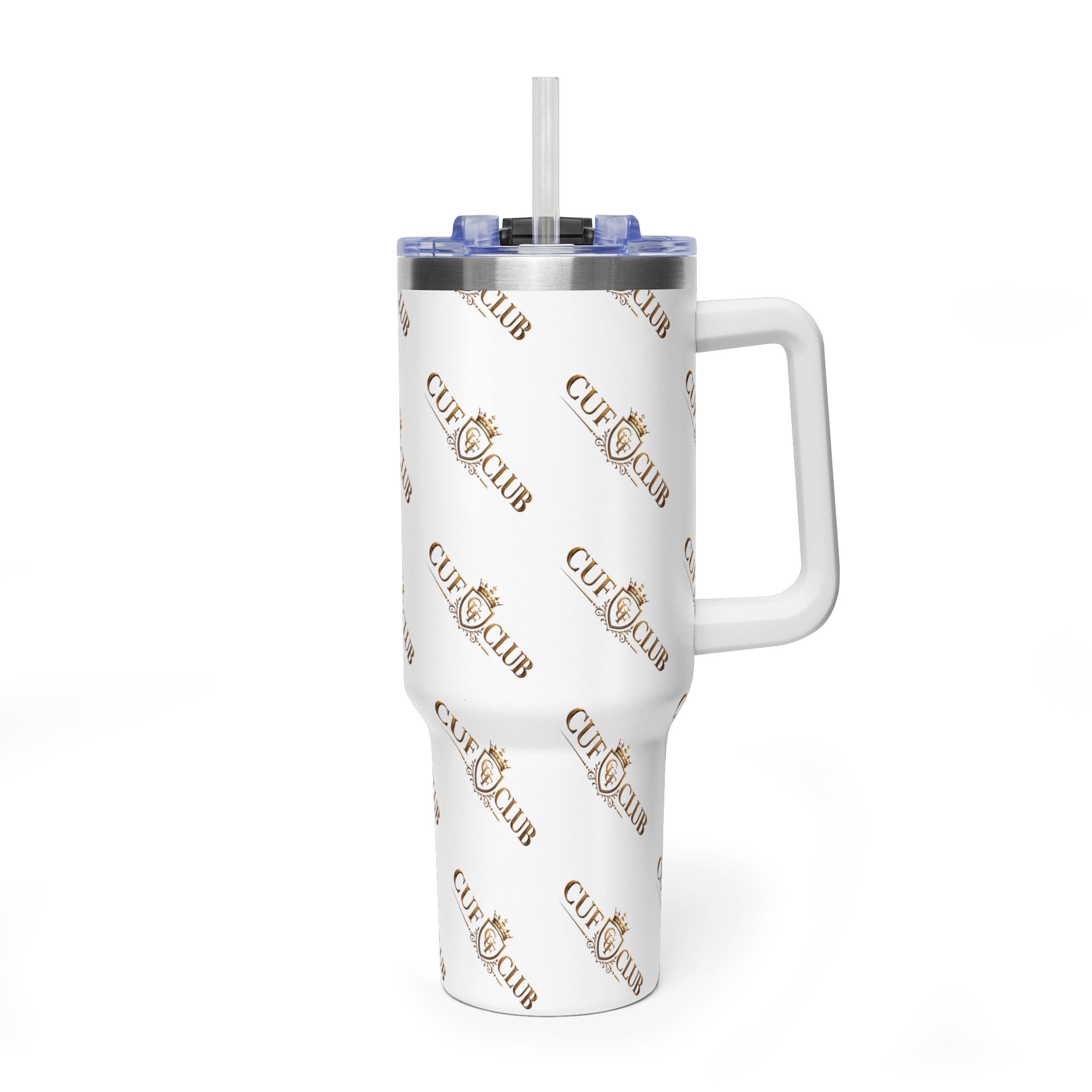 CUF CLUB 40oz Vacuum Tumbler with Handle — Insulated Travel Mug, - Image 3