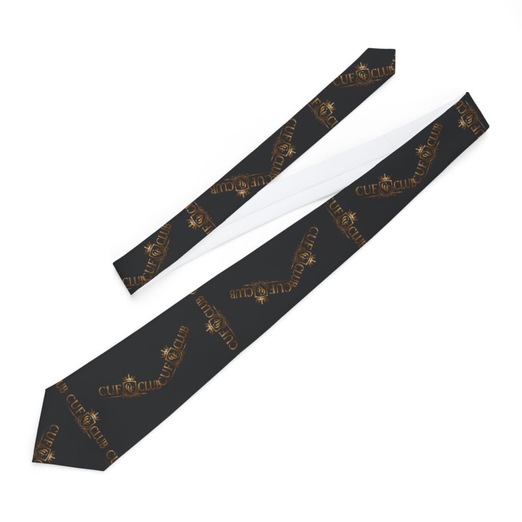CUF CLUB Necktie — Black & Gold Tie
